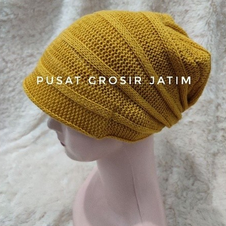 S19 Kerpus topi kupluk ciput turban rajut ibu  emak import premium tebal bisa untuk hijab topi atau 