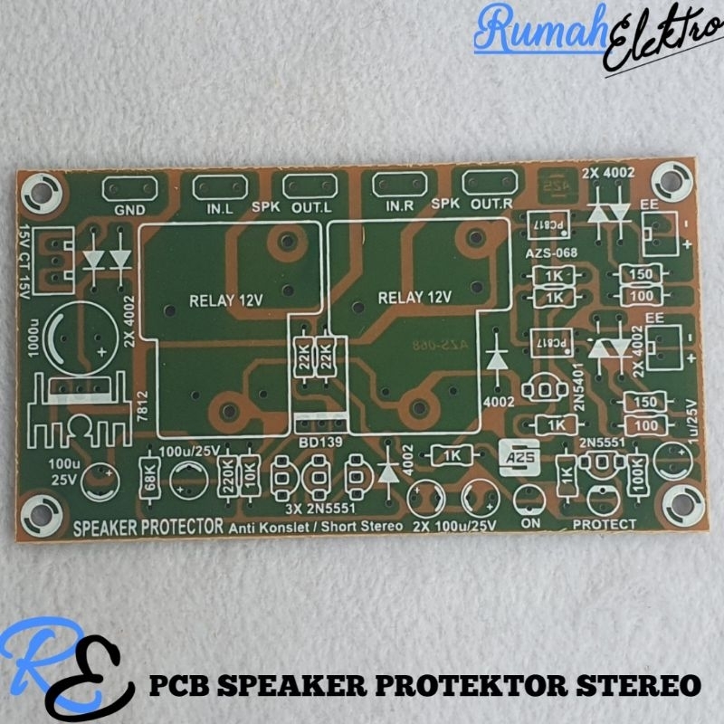 PCB SPEAKER PROTEKTOR PROTECTOR ANTI KONSLET