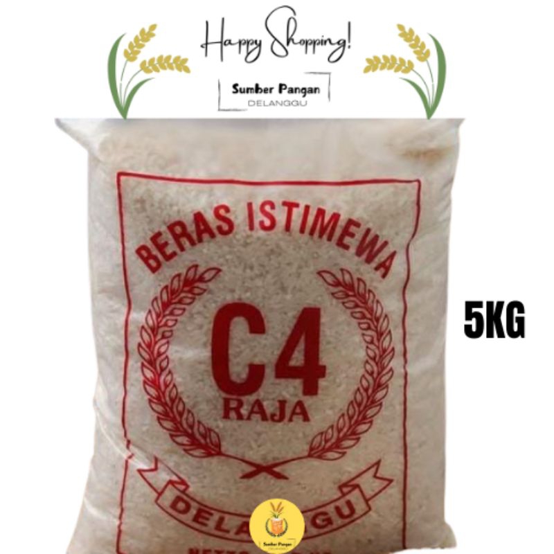 

Beras C4 Merah Asli Delanggu 5Kg