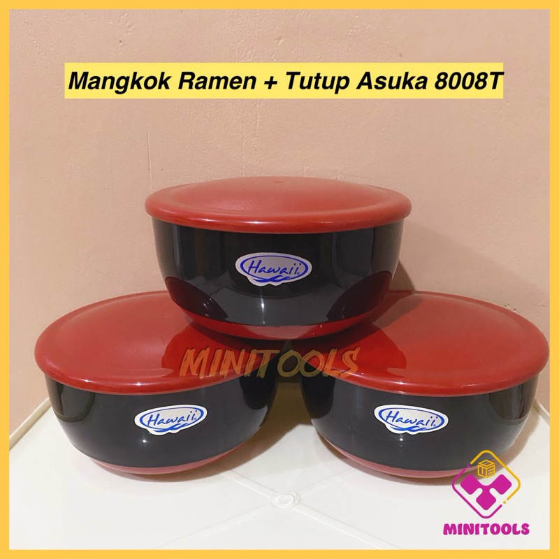 Hawaii 8008T Mangkok Ramen + Tutup Asuka