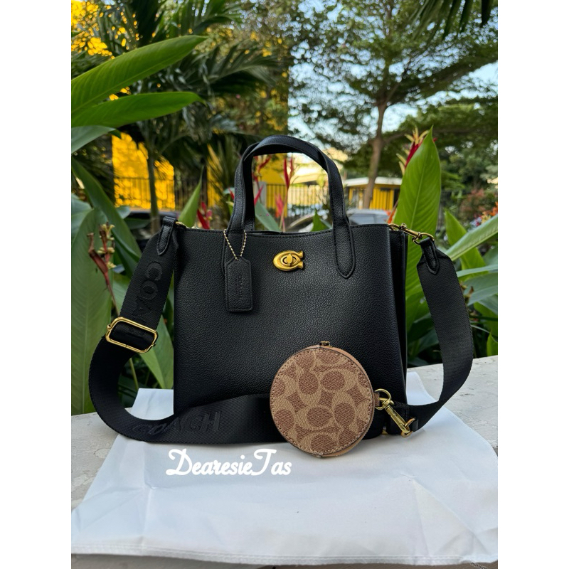 CO TAS SELEMPANG WANITA KULIT HITAM BRANDED BAG