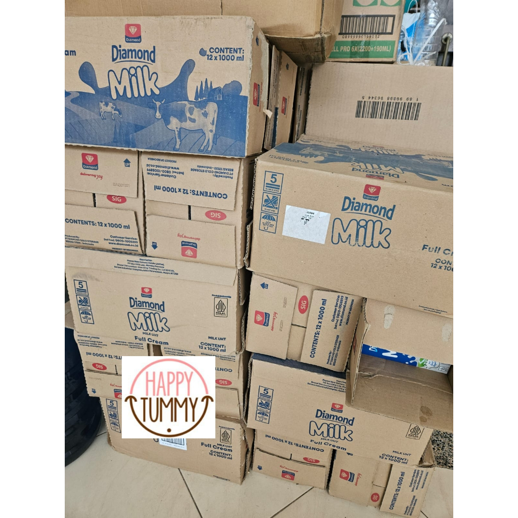 

1 dus diamond UHT isi 12L susu rasa original