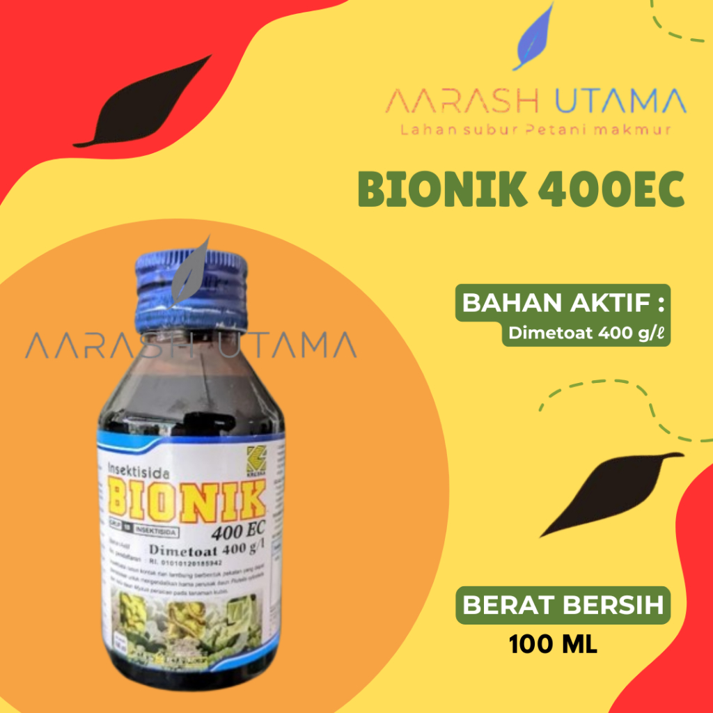 Insektisida BIONIK 400EC / Dimetoat /100ml / Spesialis Lalat Buah