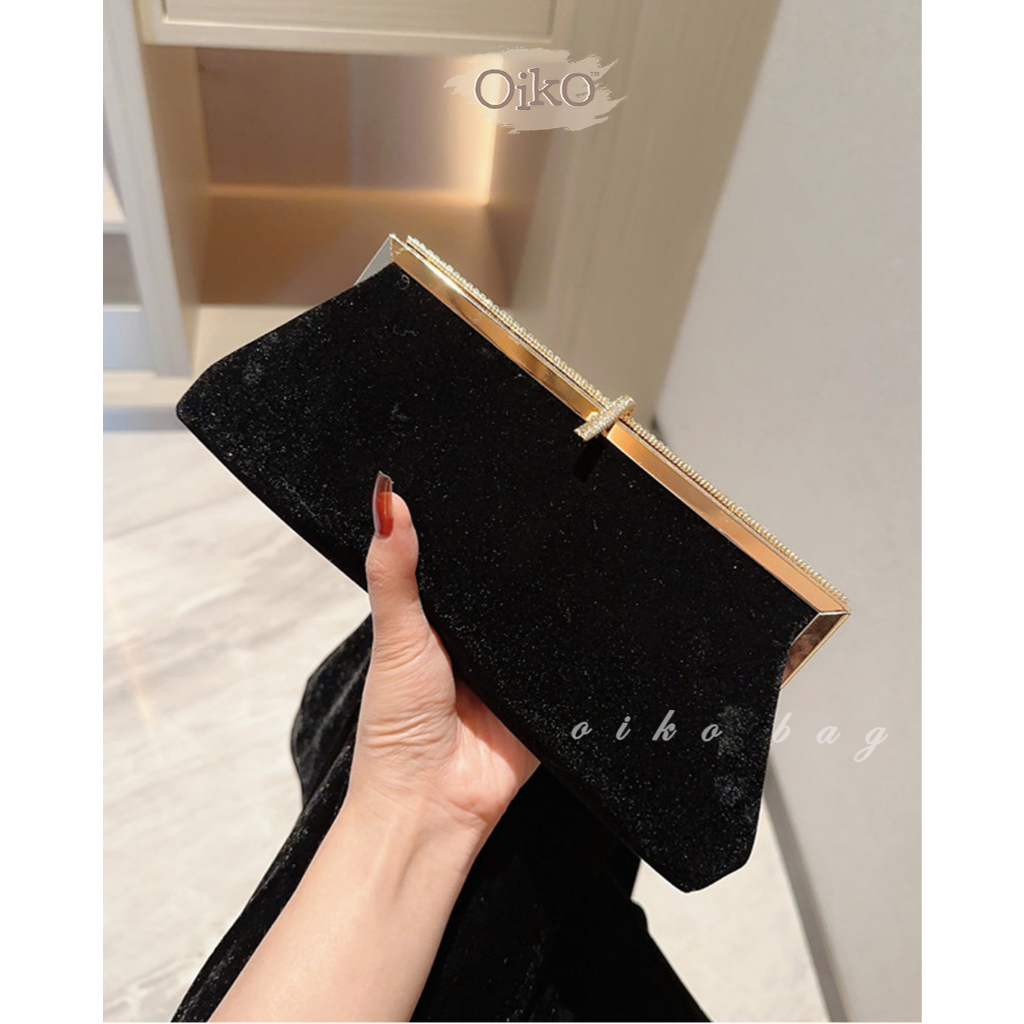 TAS PESTA WANITA IMPORT MEWAH OIKO JARA CLUTCH