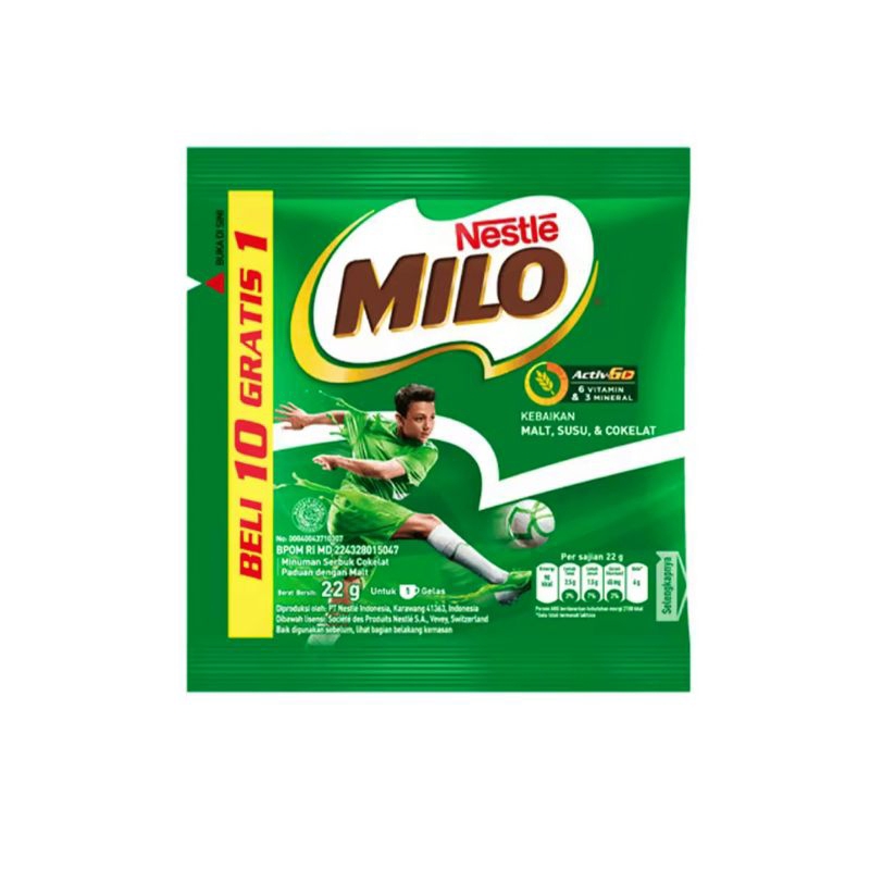 

⭐ MILO SACHETS RENCENG ISI 11PCS x 22 GRAM ⭐