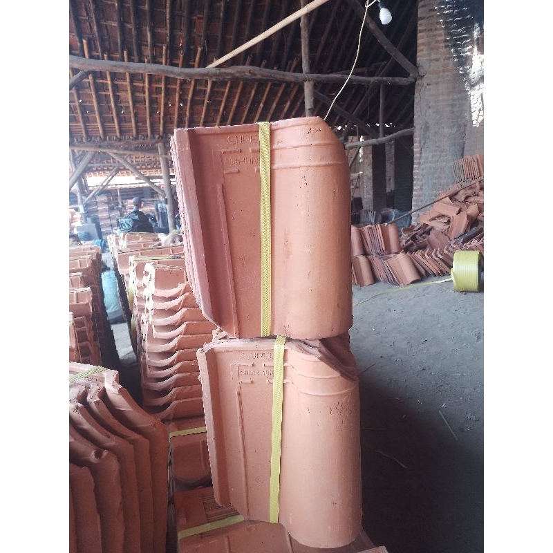 Genteng morando natural 3500pcs + wuwung 100pcs