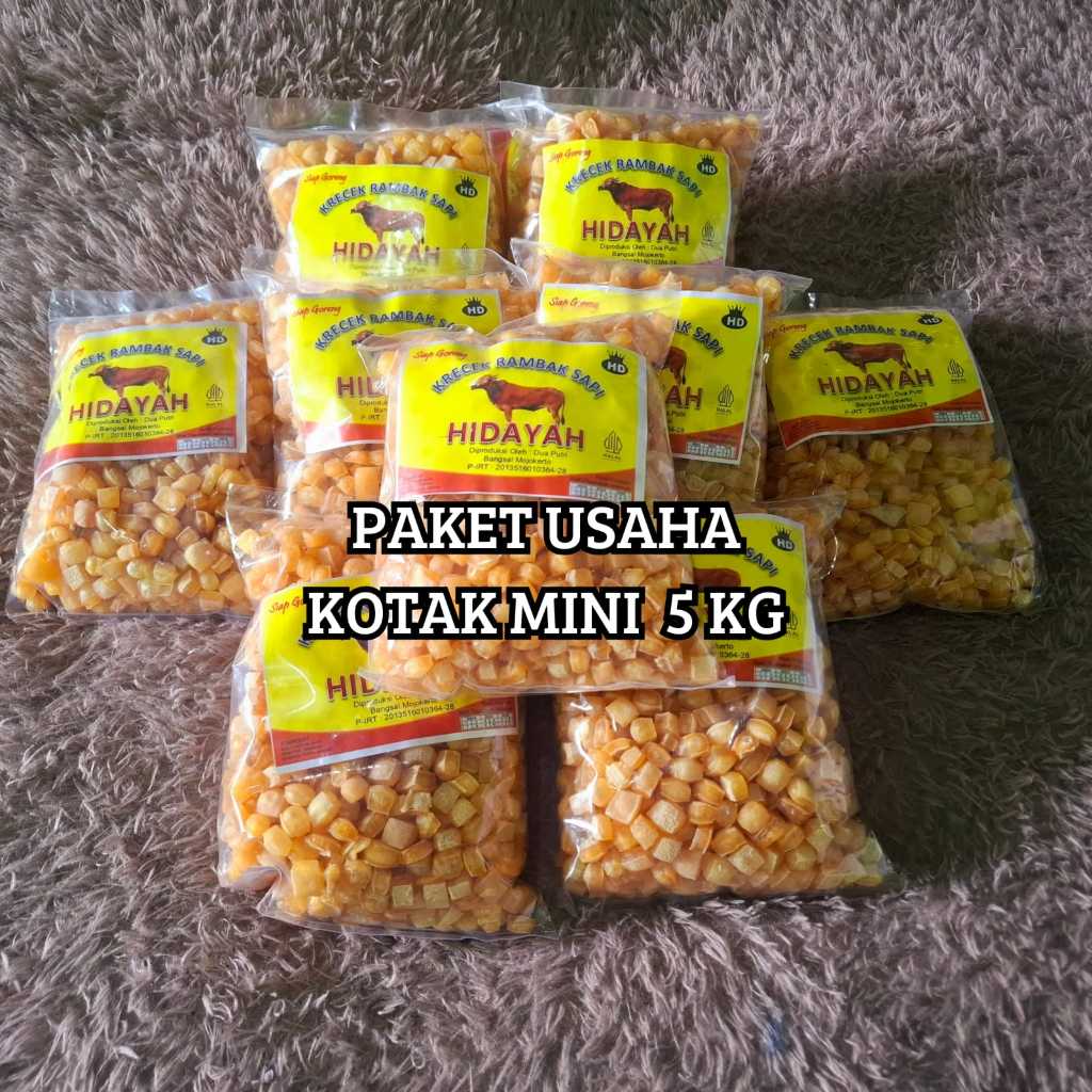 

Krecek Rambak Kotak Mini paket usaha