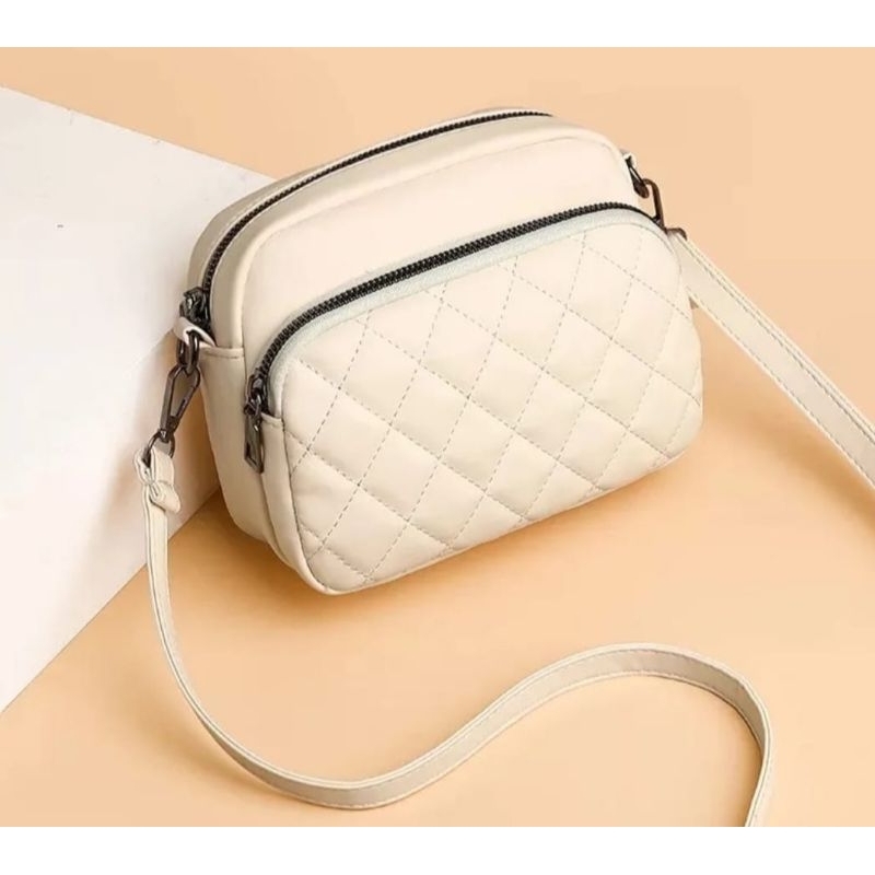 BELANJA SEKARANG Nadine Store - Tas Selempang Wanita Kulit Sintetis Model Kekinian Tas Pundak