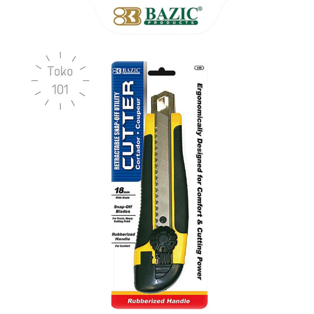 

Bazic Cutter Snap-Off 18mm - Silet Pemotong Kertas
