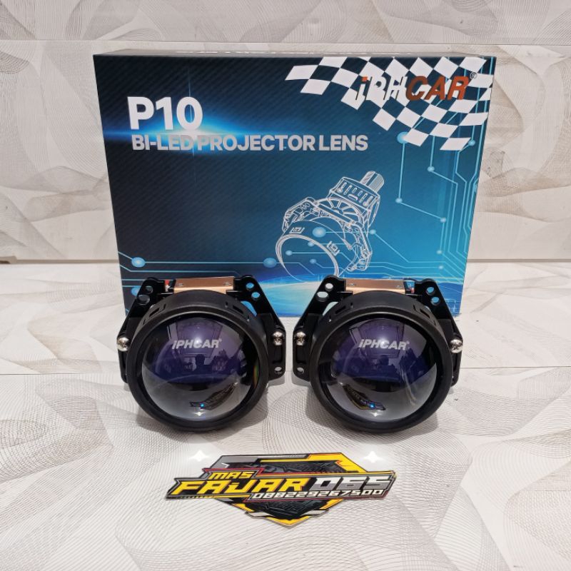 Projector Biled Iphcar P10 3 Warna Al Weather 65 Wat Blue Lens