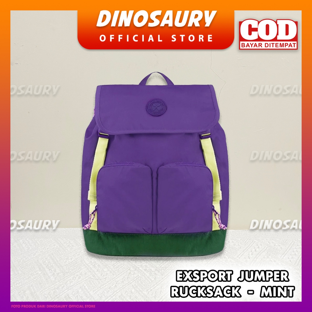 Tas Ransel Exsport Jumper Rucksack - Dark Purple - ORIGINAL Bag Export Eksport Wanita Pria Anak Cewe