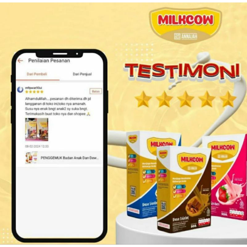 

GROSIR MURAH!! 3BOX / 1500GRAM MILKCOW SUSU SAPI