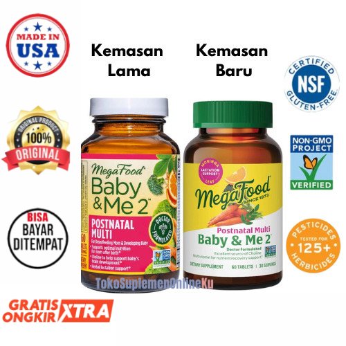 Baby & Me 2 Postnatal Multi 60 | Multivitamin ASI Booster | Ibu Menyusui | Lactation Support | Lakta