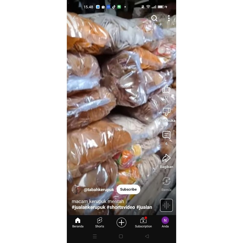

krupuk mentah warna warni gurih dan nikmat 100/ halal