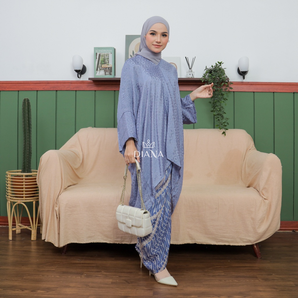Diana Batik - SET BLOUSE ARUNA POLOS | Kaftan Tunik | Tunik Viscose