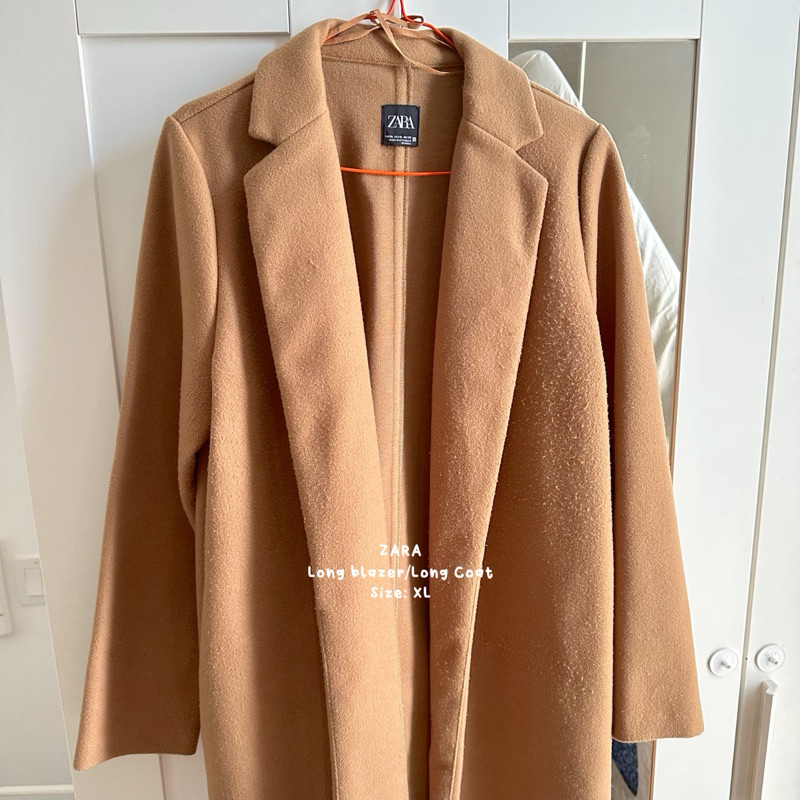 Long blazer long coat winter wanita ZARA preloved