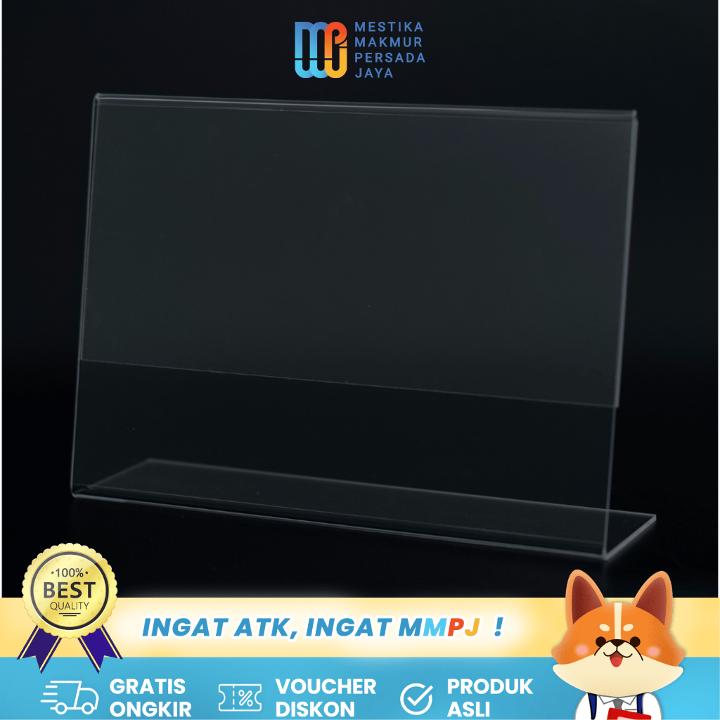 

PacAsia Display Akrilik QRIS A4 30x21,5 cm 5839521