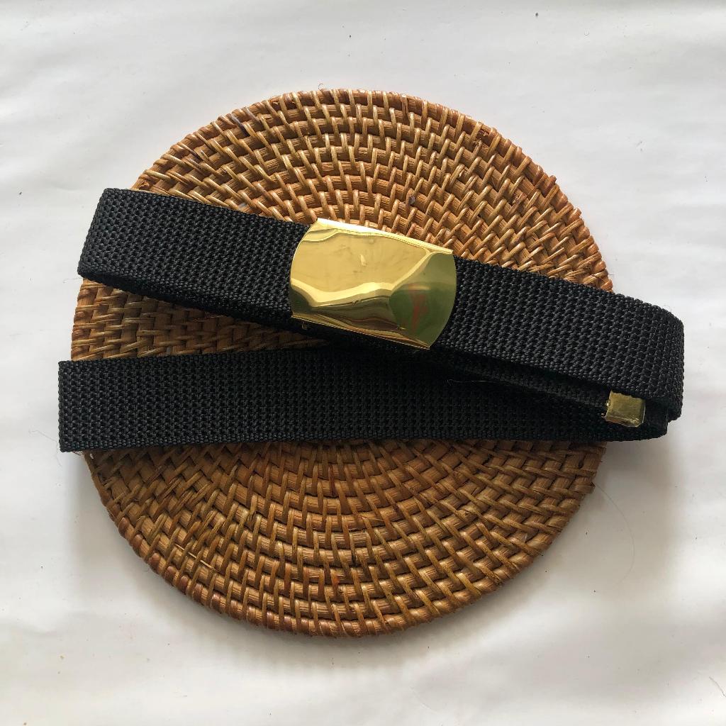 Ikat pinggan kuningan polos tanpa logo / sabuk kuningan brasso