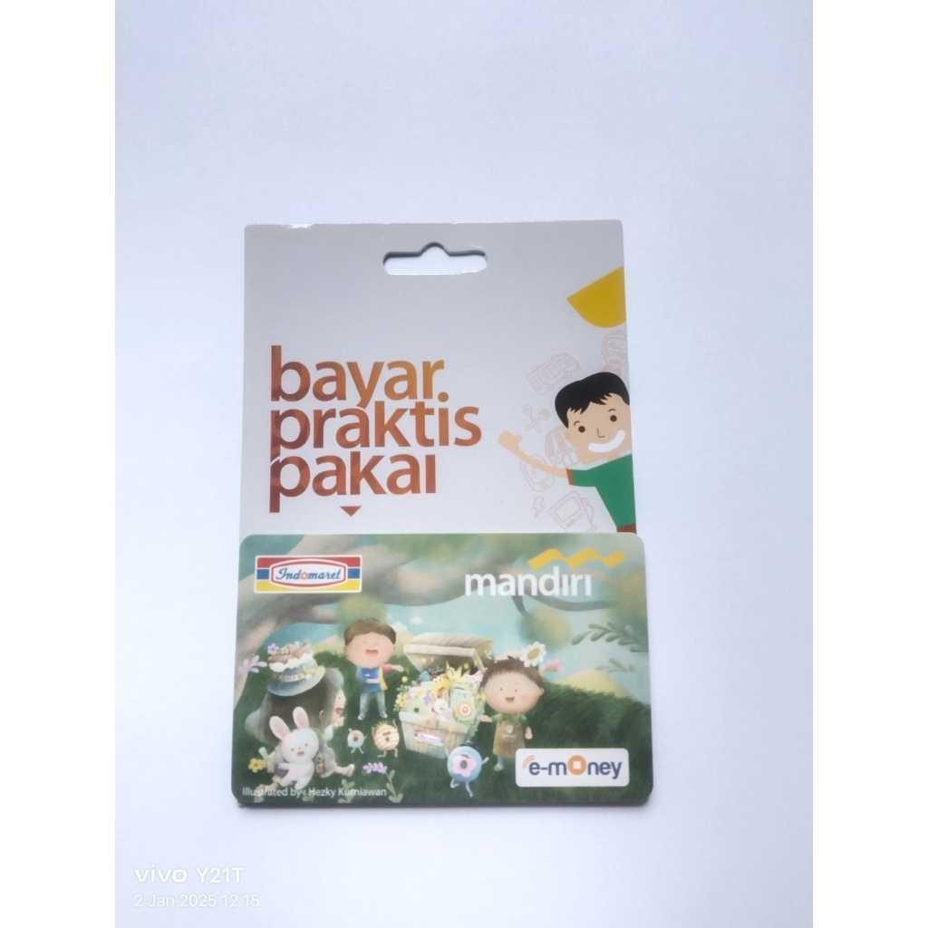 EMONEY CARD MANDIRI ORIGINAL EDISI INDOMARET CARD NEGRI DONGENG