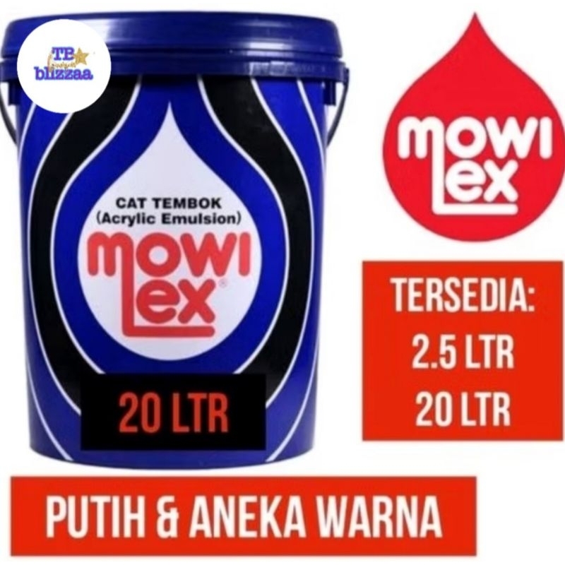 Mowilex E100 Putih Mowilex 20ltr Mowilex E100 Mowilex 20L Mowilex 25kg Mowilex Warna Standard