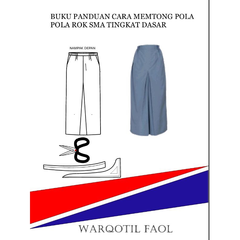 buku panduan pola rok SMA