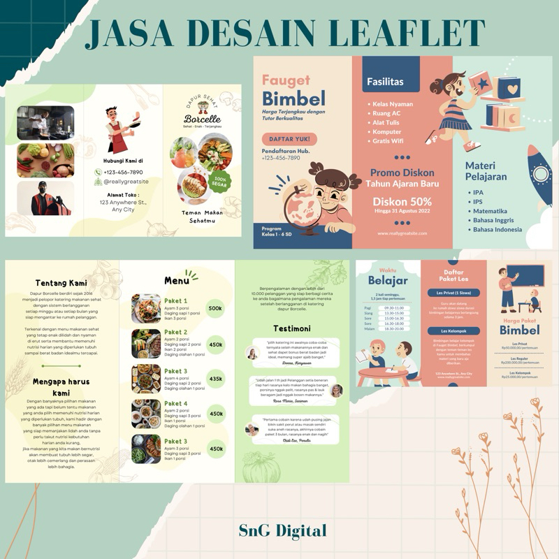 Jasa Desain Leaflet