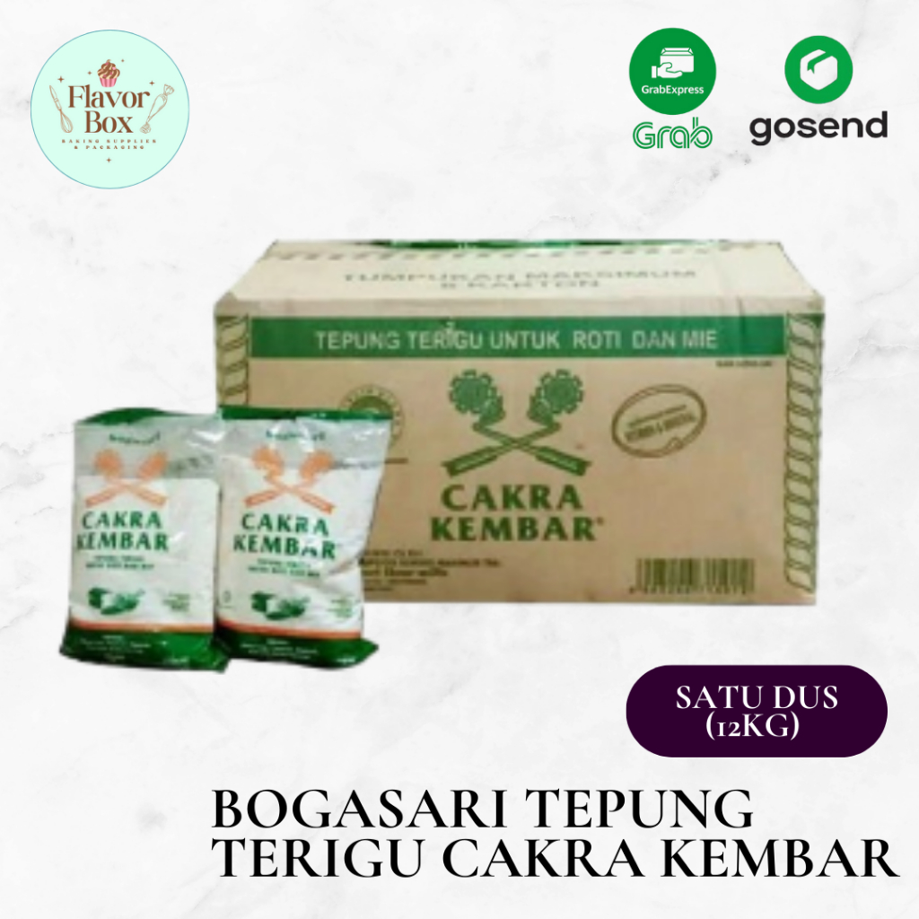 

Tepung Terigu Cakra Kembar EKONOMIS / SATU DUS 12KG