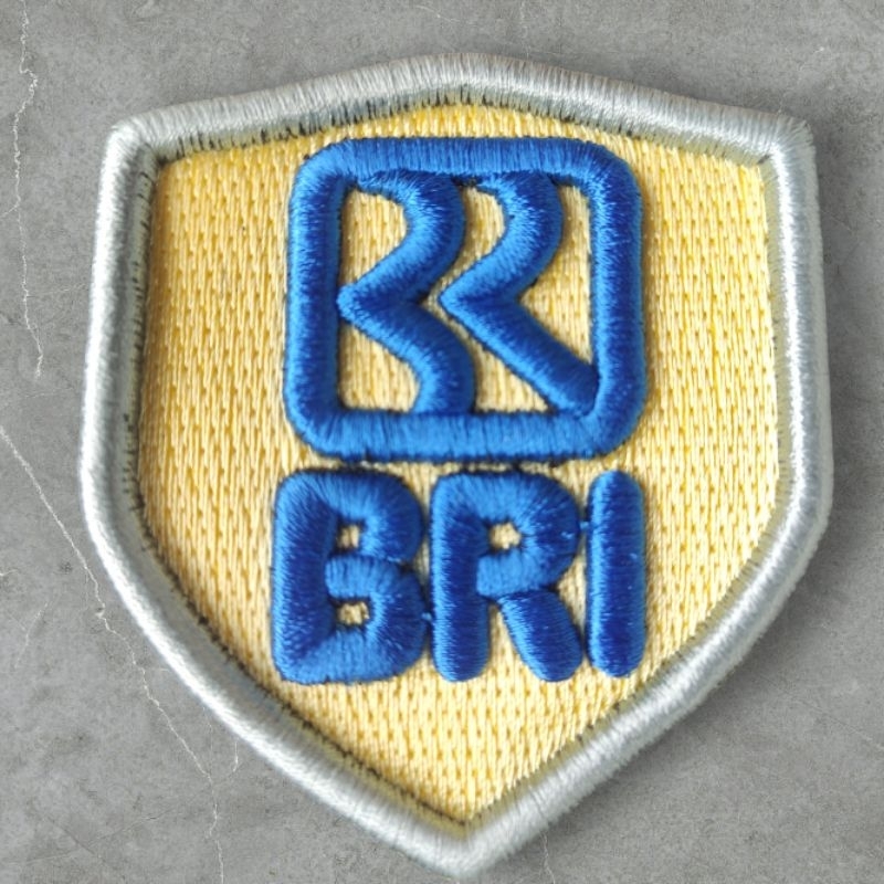 Bordir logo BRI satpam TIMBUL