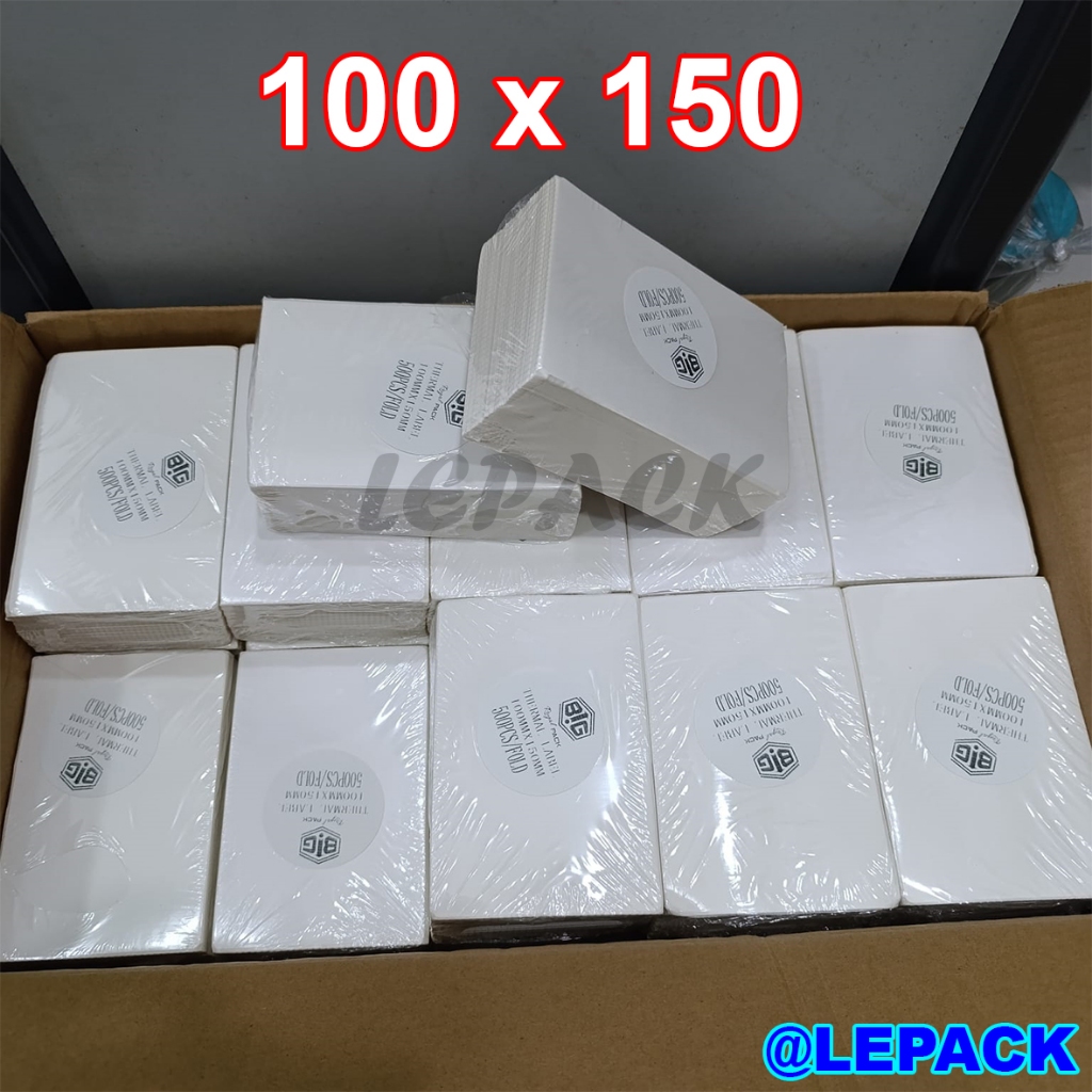 

Thermal Label LIPAT 100x150 mm 500pcs Stiker Label Resi (DUS isi 20)