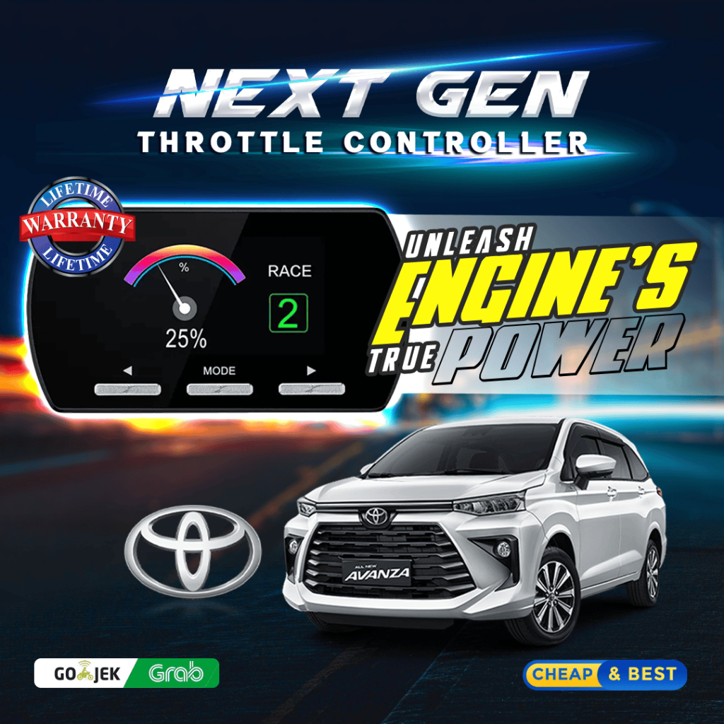 9 DRIVE TOYOTA NEW AVANZA PIGGYBACK NEXT GEN THROTTLE CONTROLLER REMAP