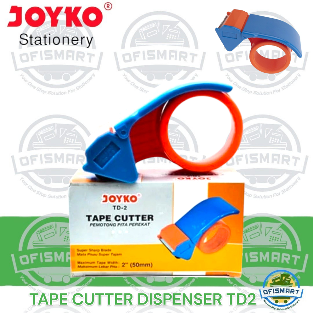 

Joyko Tape Cutter Plastik Pemotong Pita Perekat TD-2 | @ 1 PCs