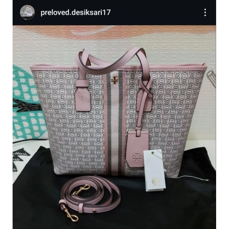 Tory Burch gemini link small tote