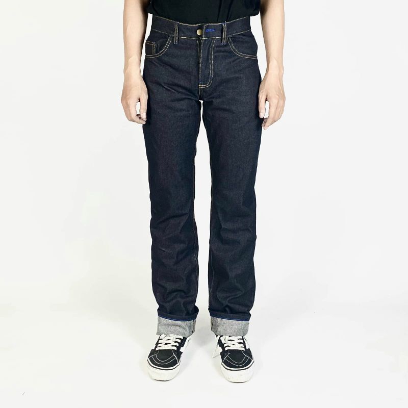 bifmore project - denim 16oz kaku raw denim selved accent