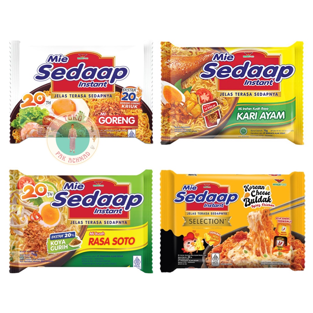 

MIE SEDAAP ALL VARIAN SEMUA RASA