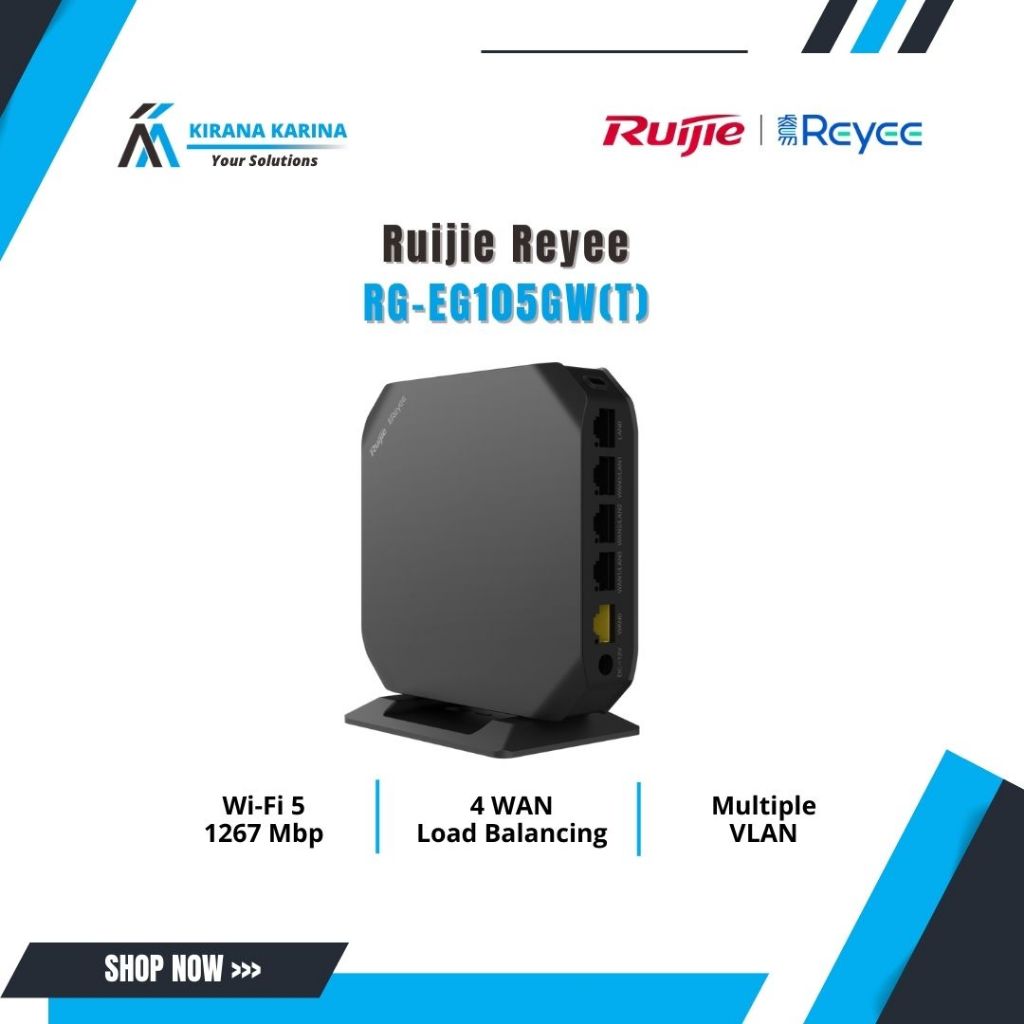 RUIJIE EG105GW T Wireless Router WiFi5 1267Mbp Ruijie Reyee RG-EG105GW-T