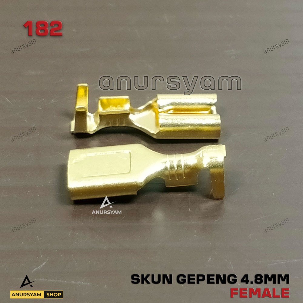 [182] Skun Female 4.8 mm - Skun Gepeng 4.8mm