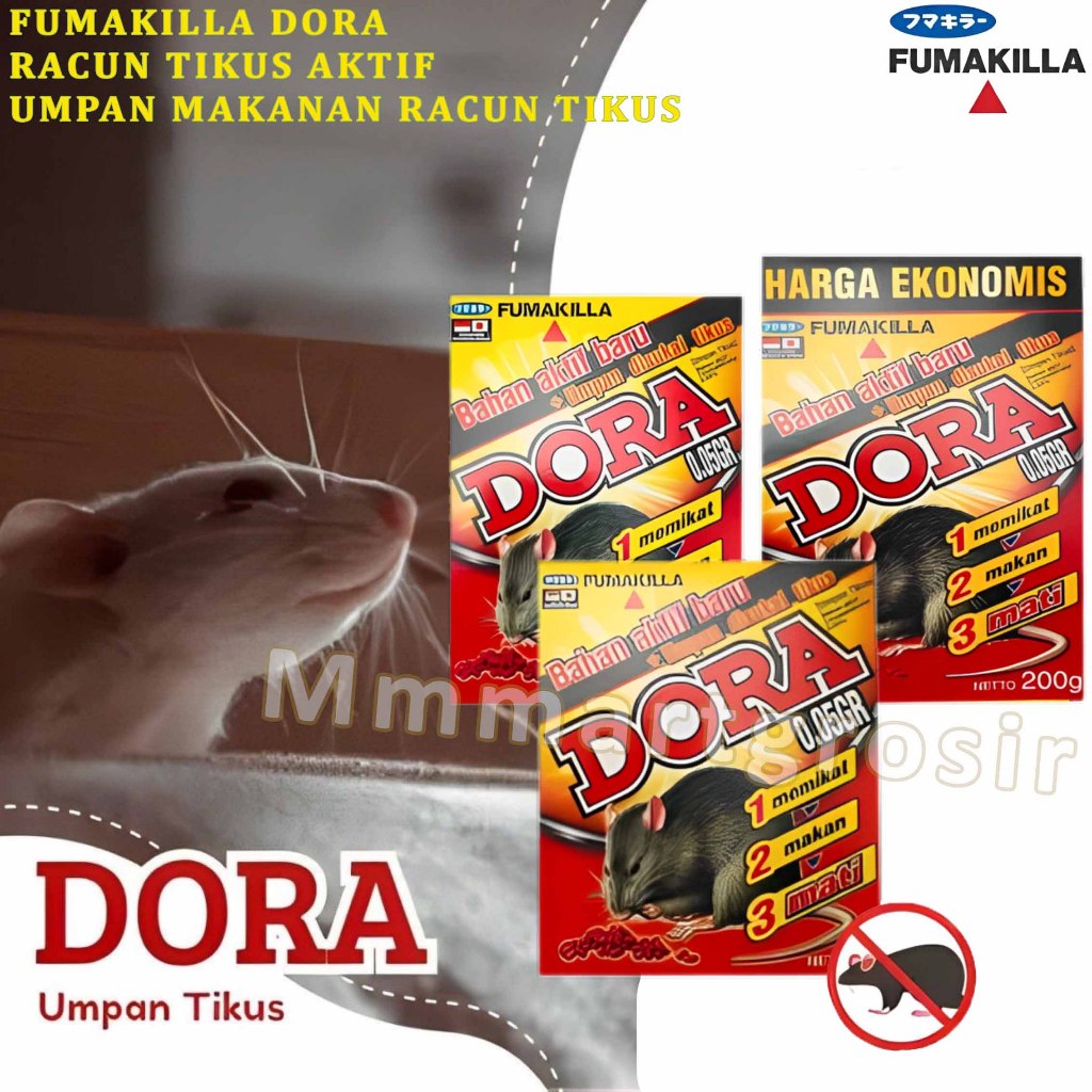 Fumakilla Dora / Umpan Racun Tikus / Umpan Pembasmi Hama & Serangga / Varian