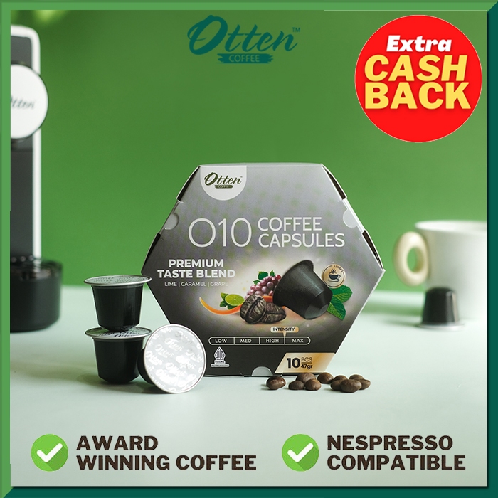 

ASLII Kopi Kapsul - O10 Premium Taste Blend Coffee Capsule - Kompatibel Mesin Nespresso
