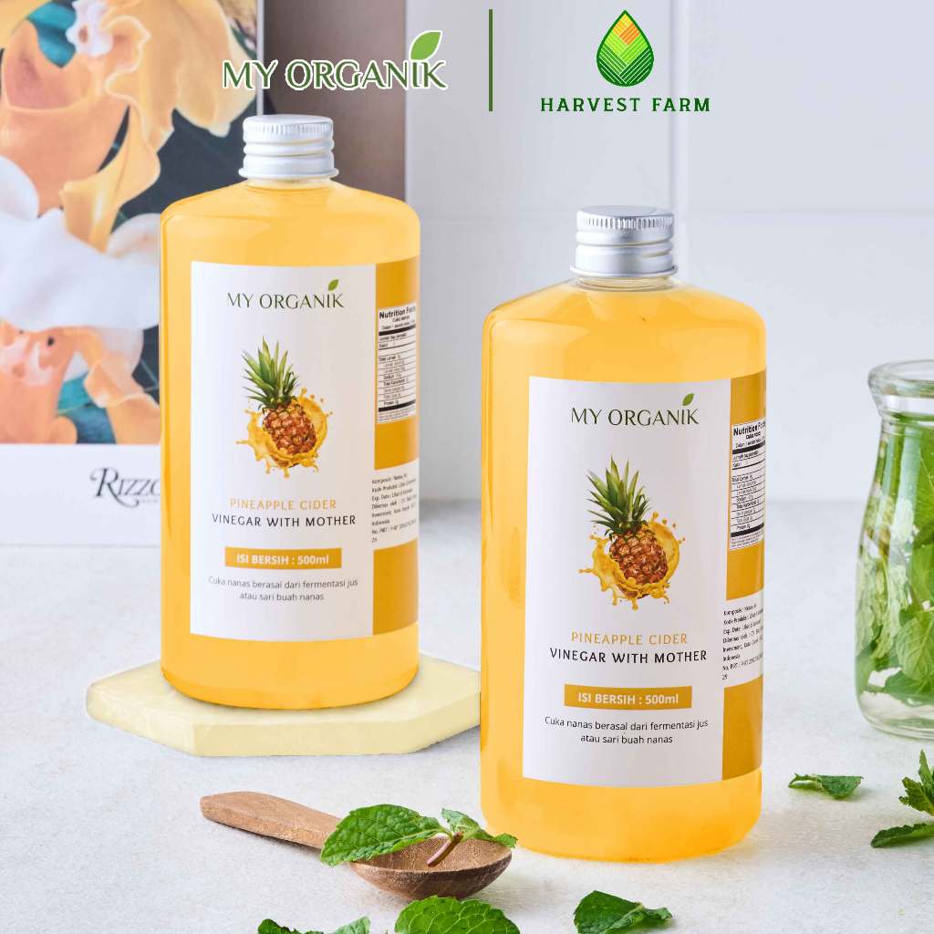

My Organik Pineapple Cider Vinegar With Mother Paket Lebih Banyak 1 Liter Dapat 2 Cuka Nanas