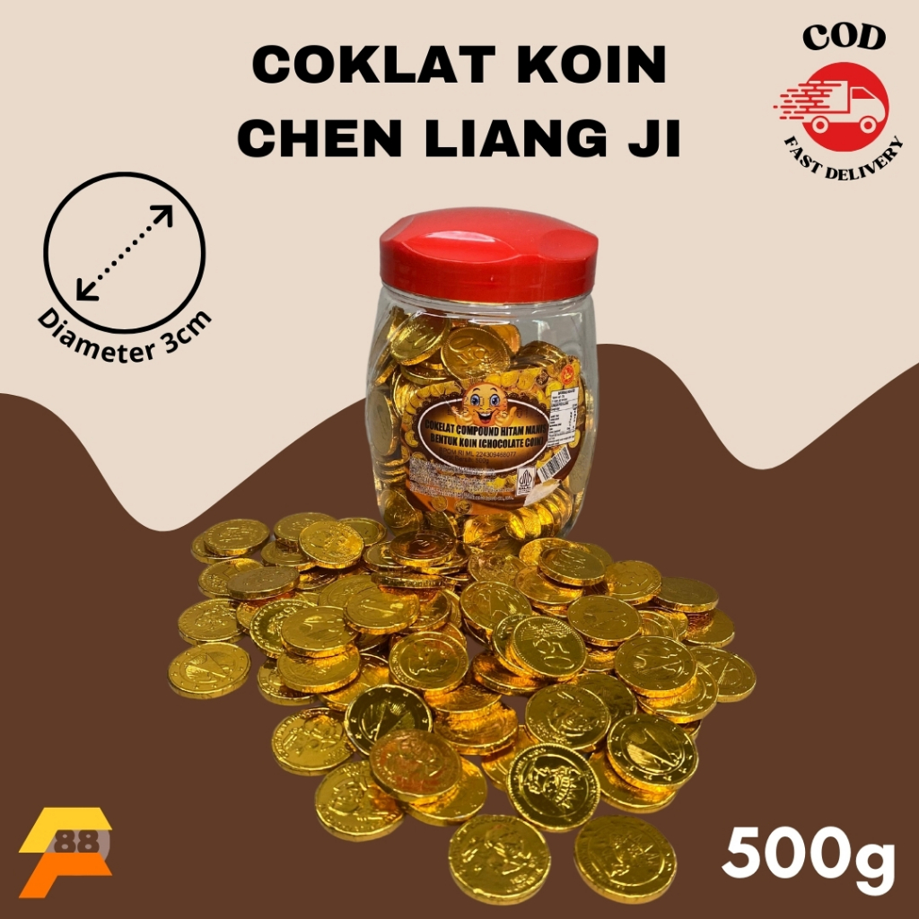 

Coklat Koin Emas Toples 500gr Chen Liang Ji