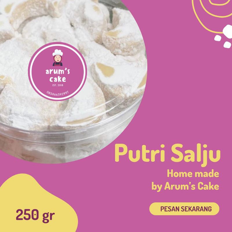 

Kue Kering Putri Salju Home Made By Arum'sCake 250 Gram