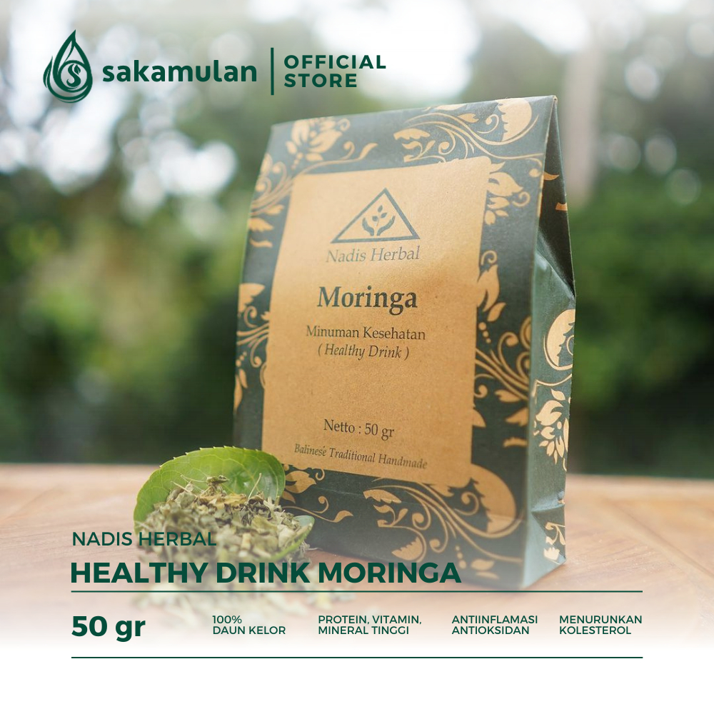 

Nadis Herbal Healthy Drink Moringa (Daun Kelor) 50 gr