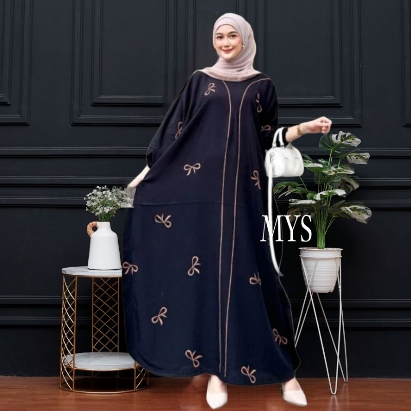 yanda535 - Kaftan Riyana Jumbo LD140 Daster Lowo Busui Friendly Rayon Adem Grosir Termurah