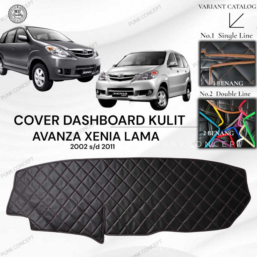Cover Dashboard Kulit AVANZA XENIA Lama Aksesoris Pelindung Dasbor Mobil Variasi Interior