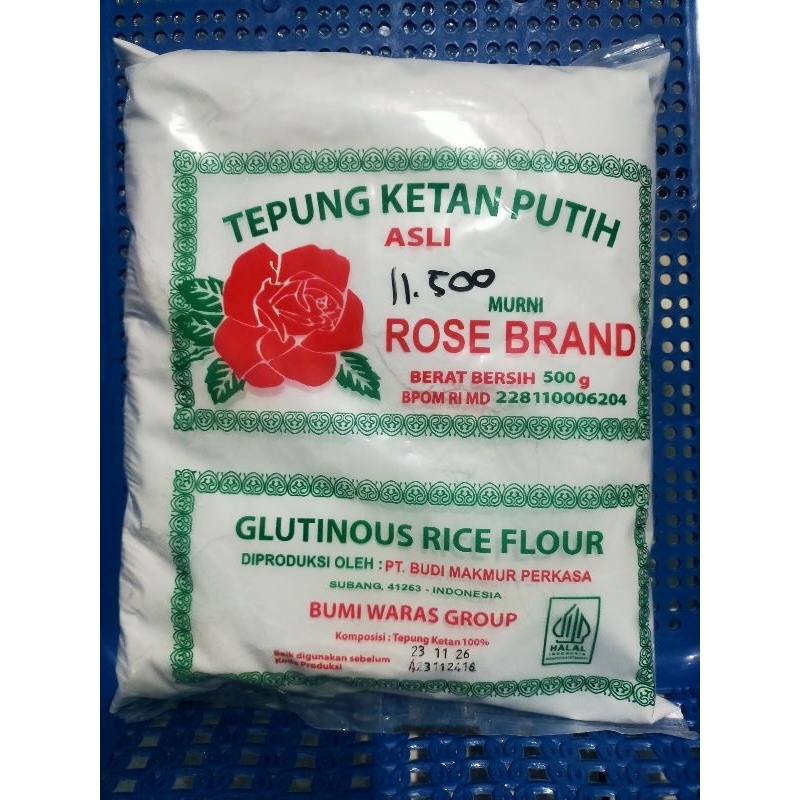 

TEPUNG KETAN PREMIUM PUTIH PREMIUM ROSE BRAND 500 GRAM