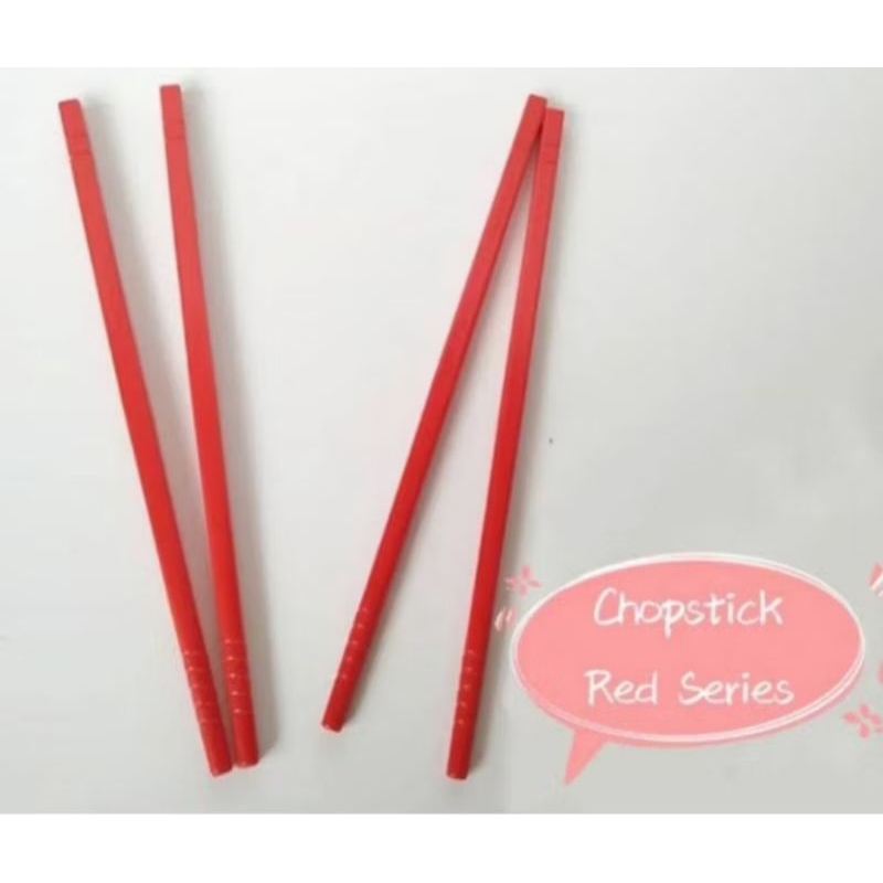 Tulipware chop stick (2) Red twin Tulipware