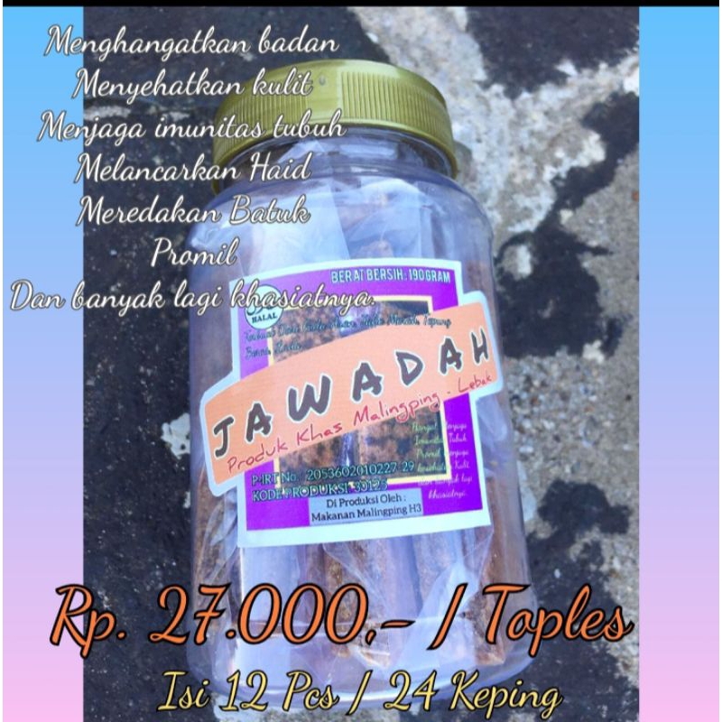 

JAWADAH HANEUT KHAS MALINGPING TOPLESAN 300ml. isi 12 pcs 190gr.