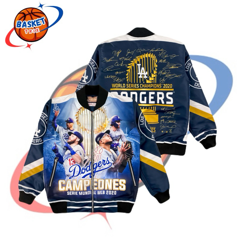 VarsityJacket Pria Keren Dodgers-Basketrix