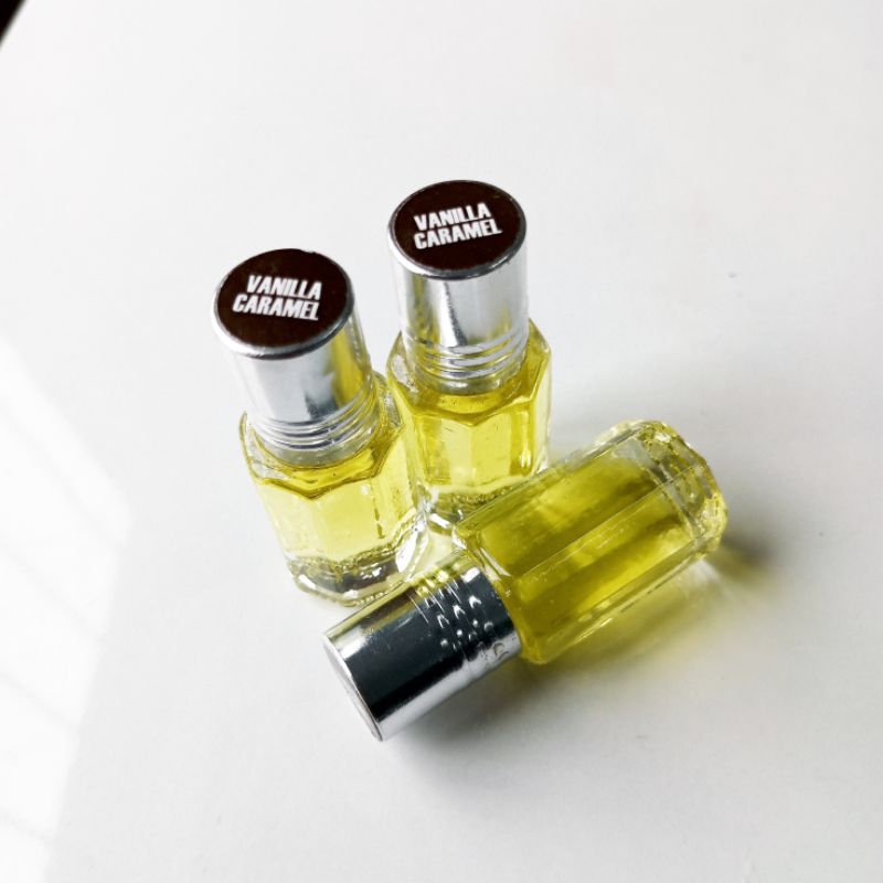(ORI) Parfum Oles (6 ML) Beraroma Vanilla Caramel,Non Alkohol, Parfum Ibadah, Parfum Santri.