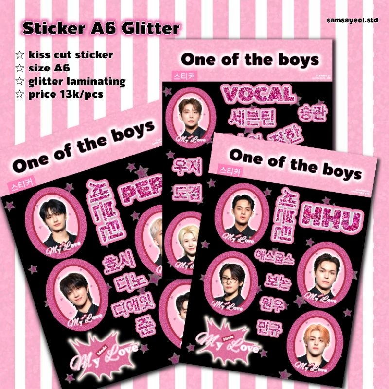 

ONE OF THE BOYS MY KINDA LOVE by samsayeol.std [sticker glitter]